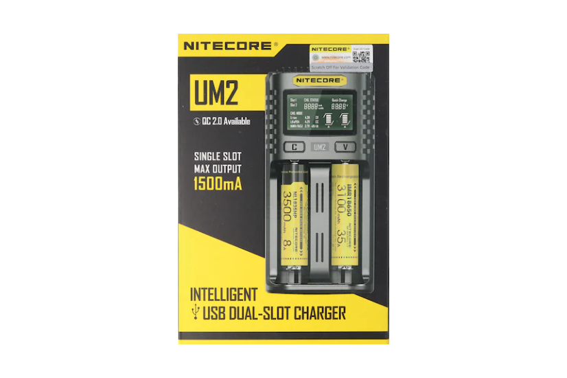 NiteCore UM2 USB Ladegerät 2-Schacht