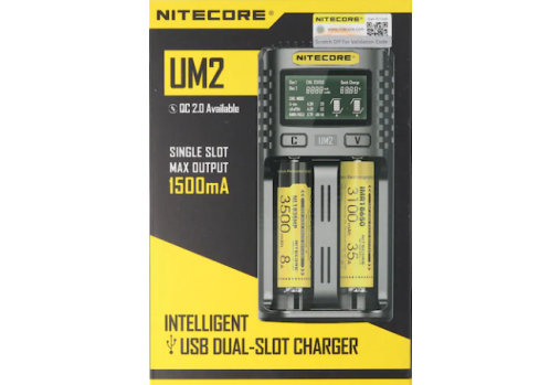 NiteCore UM2 USB Ladegerät 2-Schacht